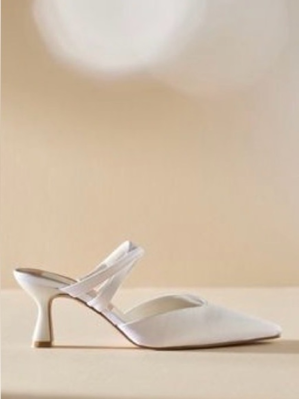 Dolce Vita NWT in box Sz 9.5 white satin gorgeous slip on heels comfy/top-rated
